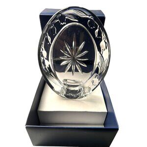 Mikasa Bridal Lily 5x6 Crystal Oval Photo Frame Japan Vintage Gift Box QQ320/576